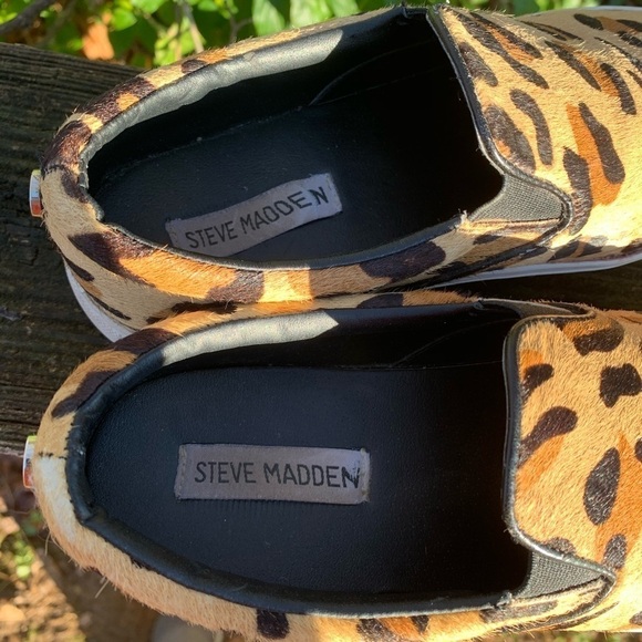 Steve Madden Ecentrcl Womens Sneaker Leopard Print - Picture 5 of 7